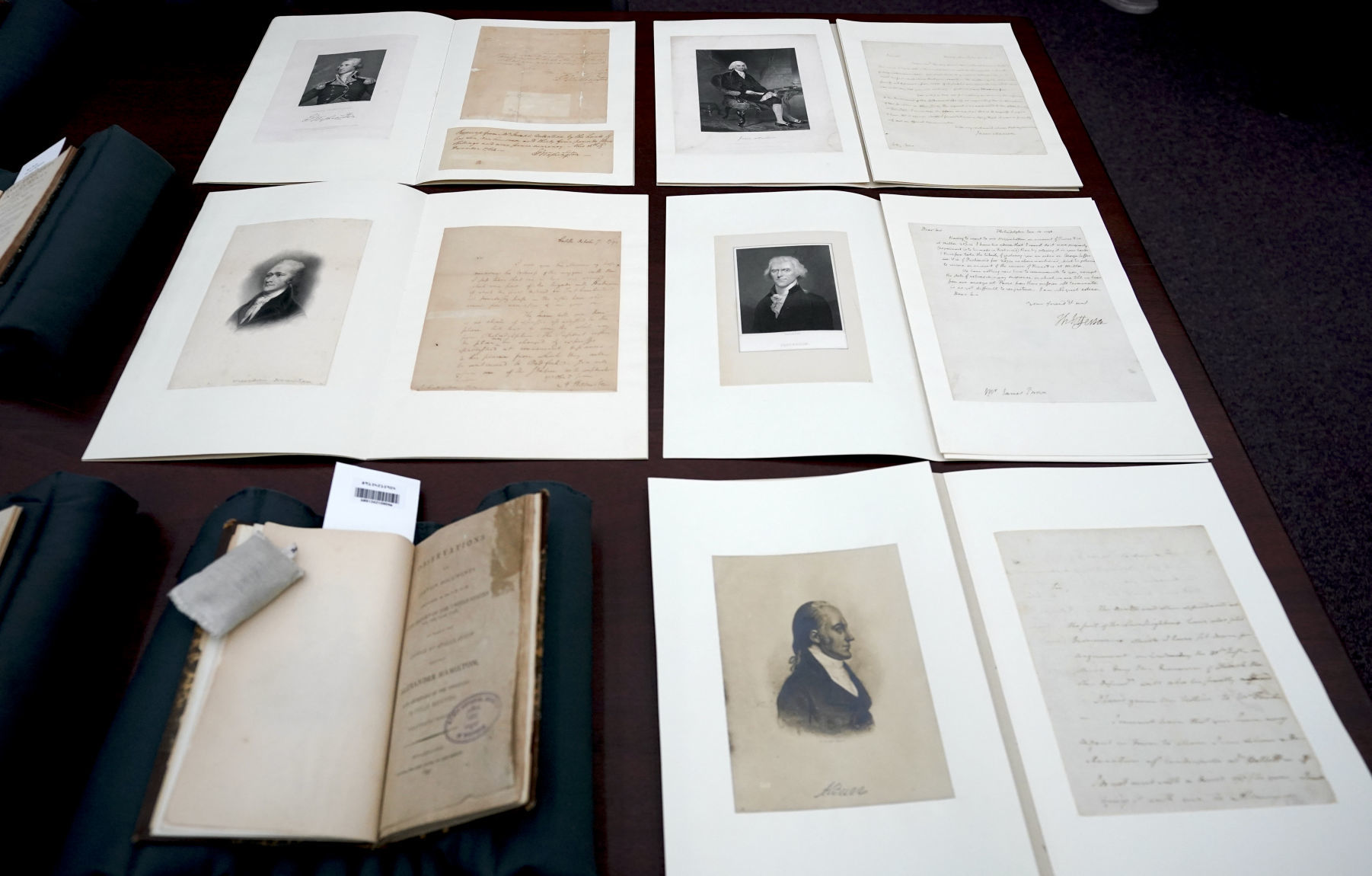 Alexander Hamilton documents on display at Overture Center